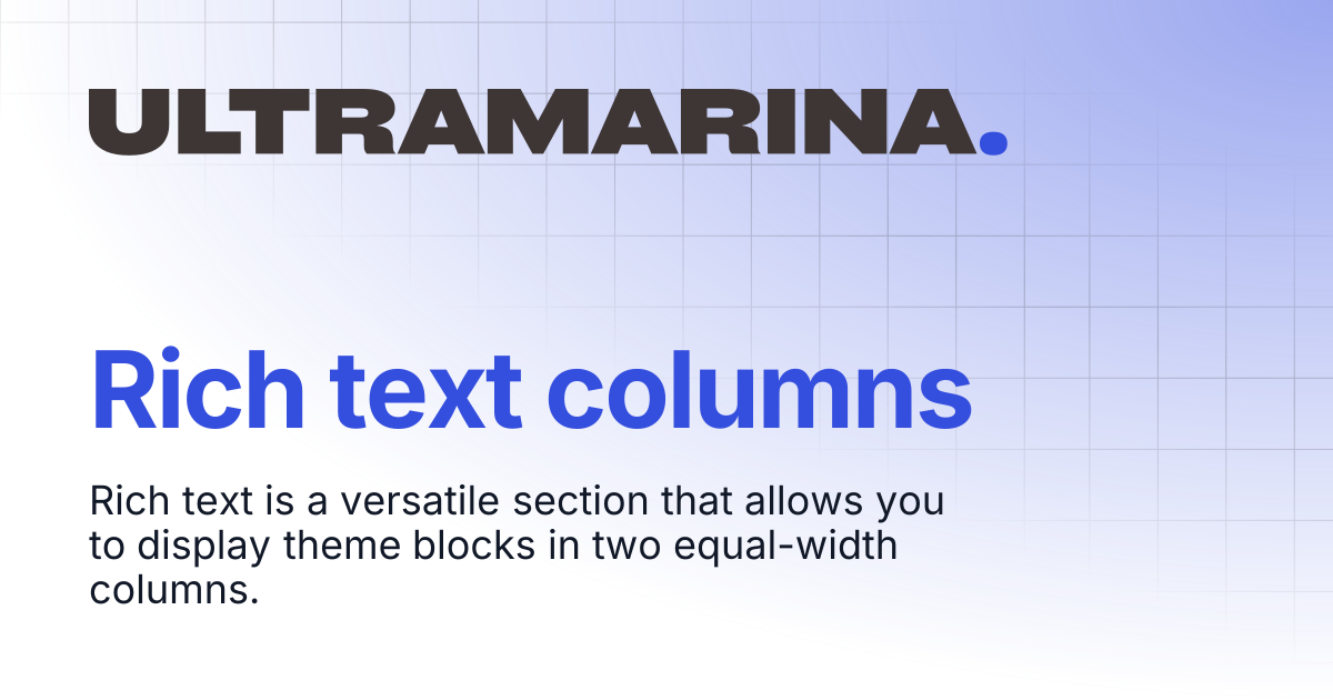 Rich text columns | Primavera